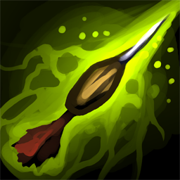Noxious Dart. The spirit of the forest will target anything you strike with this dart, dealing damage over time.
