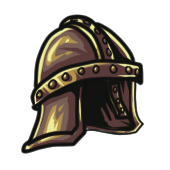 Bronze med helm