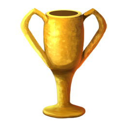 Tall Gold Goblet