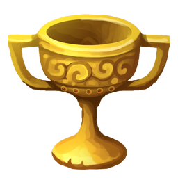 Wide Gold Goblet